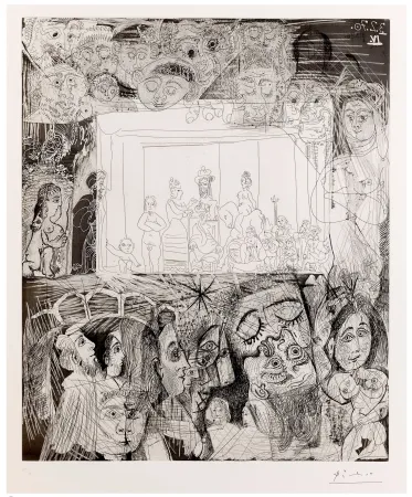 Etching Picasso -  Ecce Homo, d'Après 