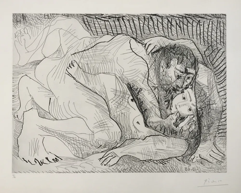 Drypoint Picasso - Etreinte (B.1111)