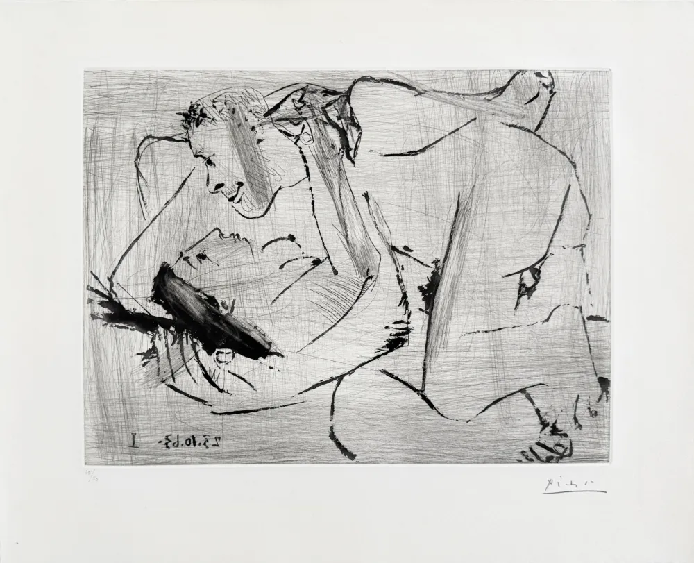 Engraving Picasso - Étreinte VI (Embrace VI)