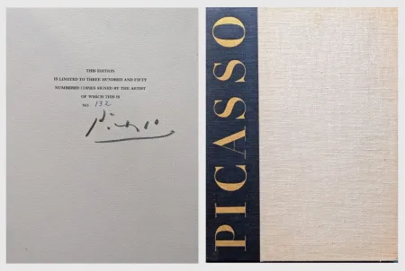 No Technical Picasso -  Exceptional Rare Artbook Hand-Signed by Picasso artbook  Picasso: The Recent Years, 1946