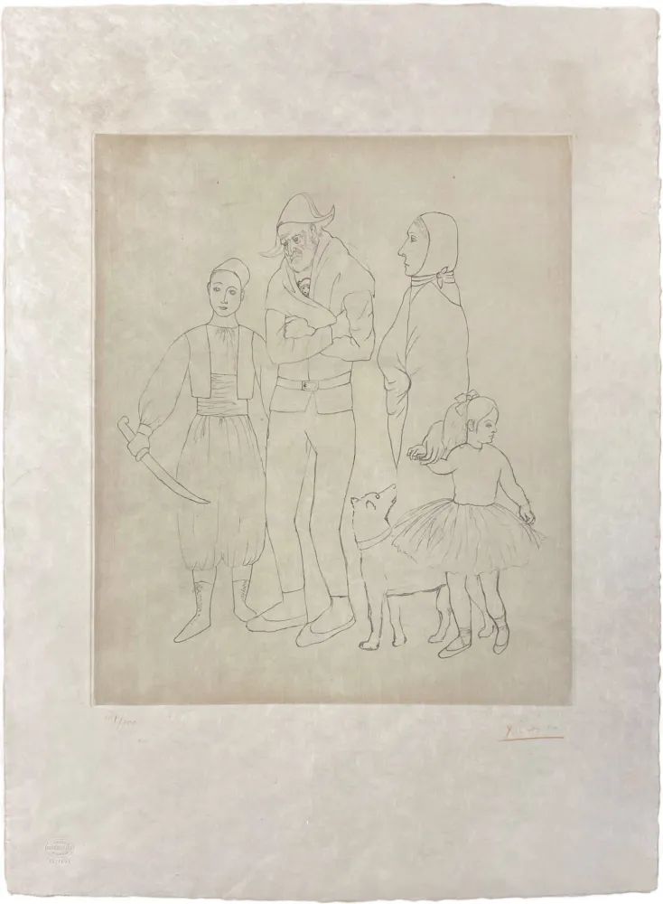 Etching Picasso - Famille des Saltimbanques