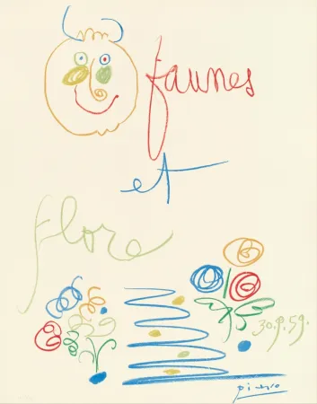 Lithograph Picasso - Faunes et Flore 1960