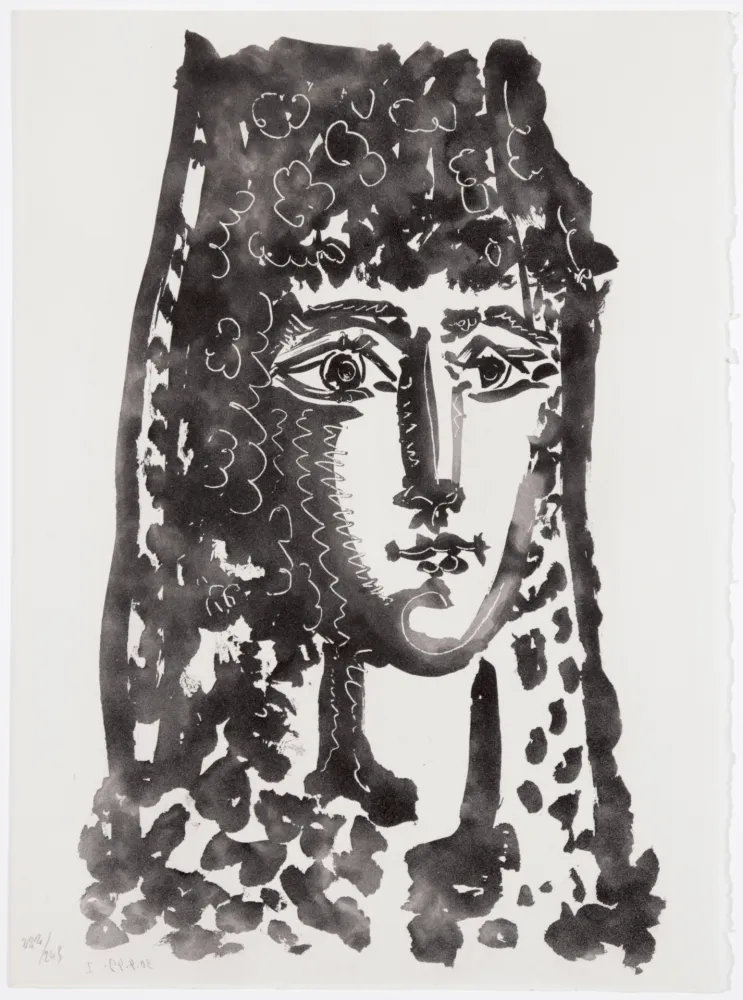Aquatint Picasso - Femme à la mantille