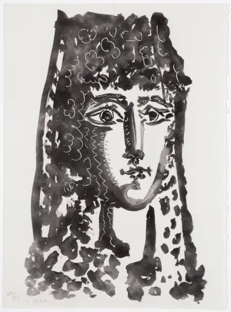 Aquatint Picasso - Femme à la mantille