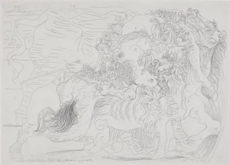 Engraving Picasso - Femme Torero I