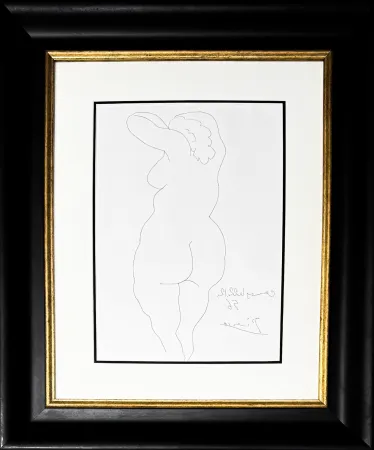 Etching Picasso - Femme vue de Dos