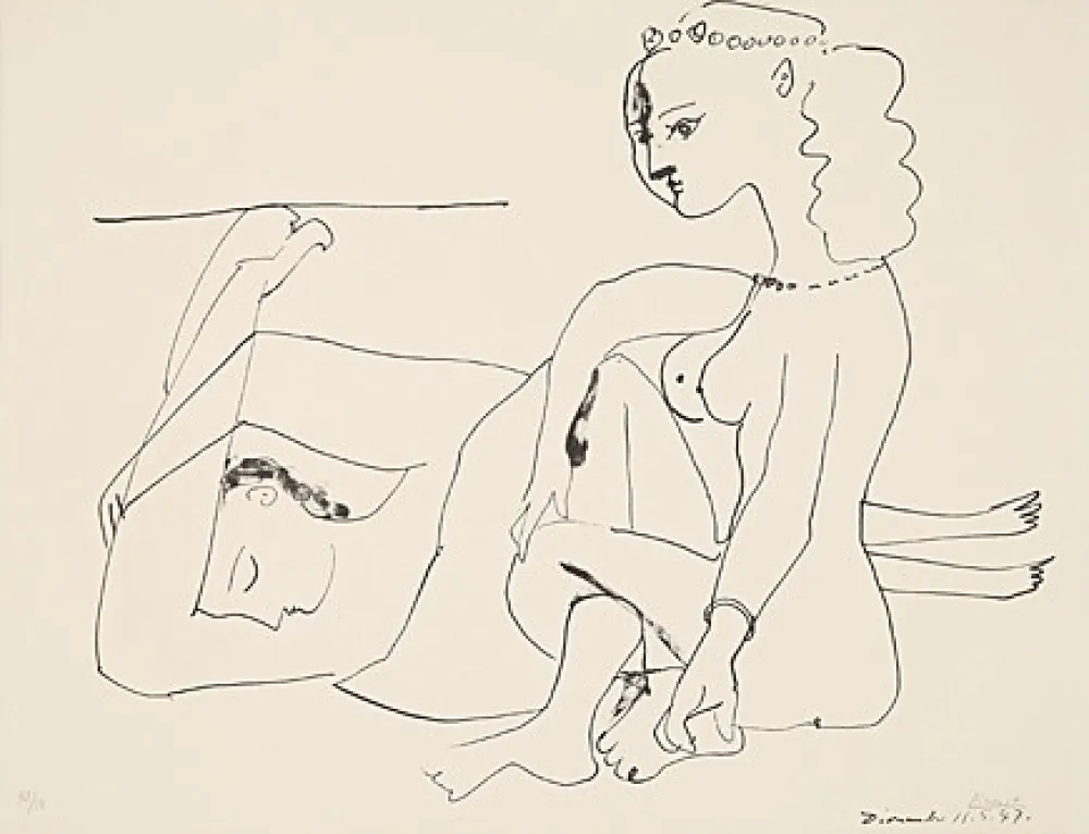 Lithograph Picasso - Femmes sur la plage