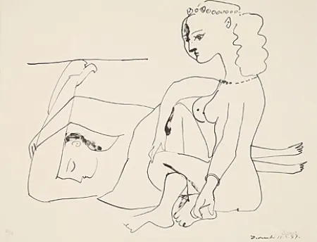 Lithograph Picasso - Femmes sur la plage