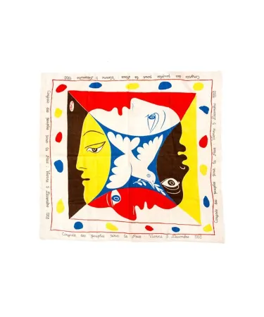 Screenprint Picasso - Foulard Pour Le Festival Mondial De La Jeunesse Et Des Etudiants Pour La Paix, 1951