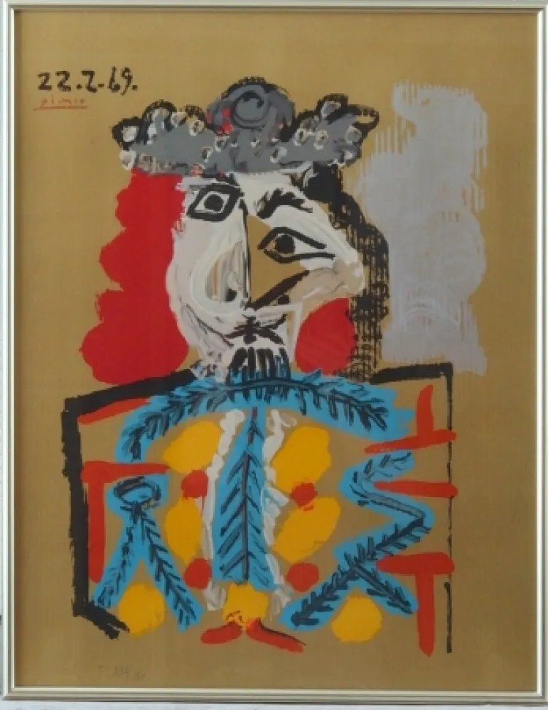 Lithograph Picasso - Imaginary portrait