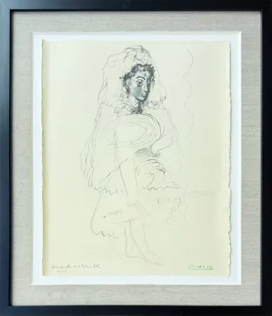 Lithograph Picasso - Jacqueline en espagnole