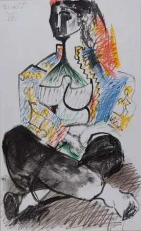 Lithograph Picasso - Jacqueline Roque #VII, 1959