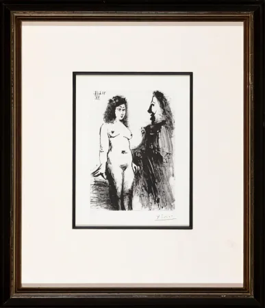 Etching Picasso -  Jeune prostituée et Mousquetaire 