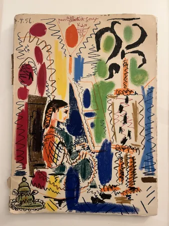 Lithograph Picasso - L' ateiler de Cannes