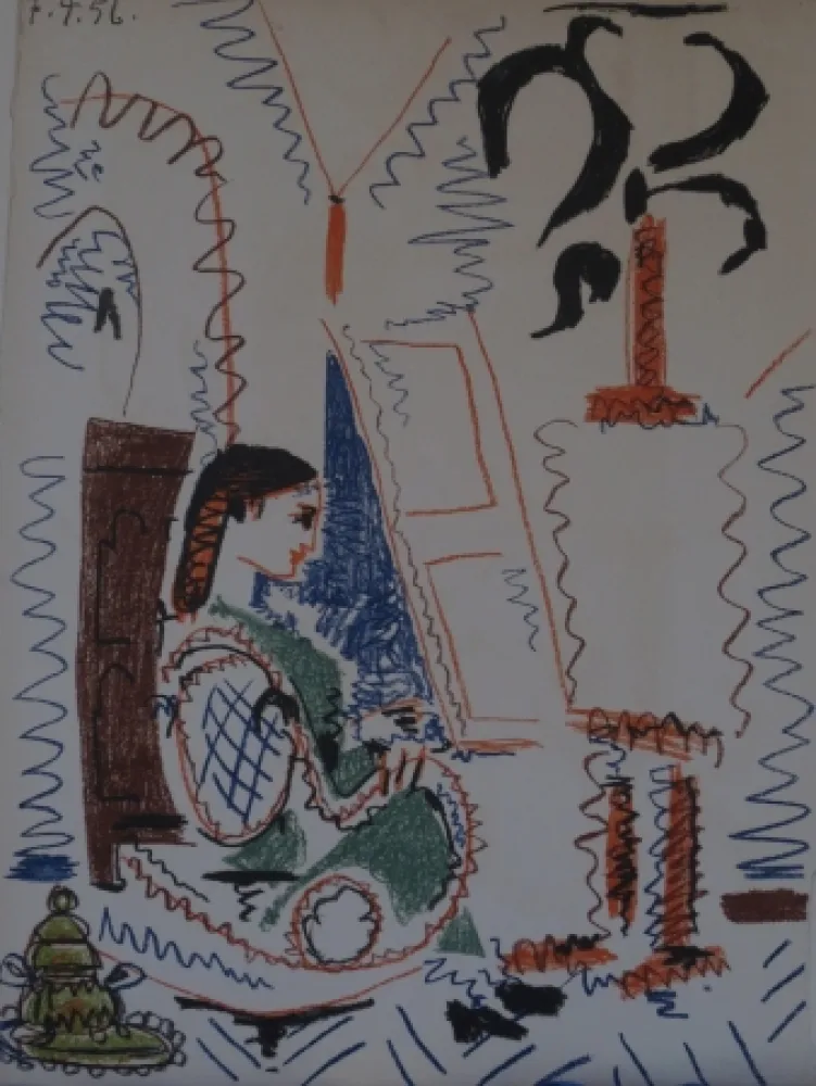 Lithograph Picasso -  l 'atelier de Cannes