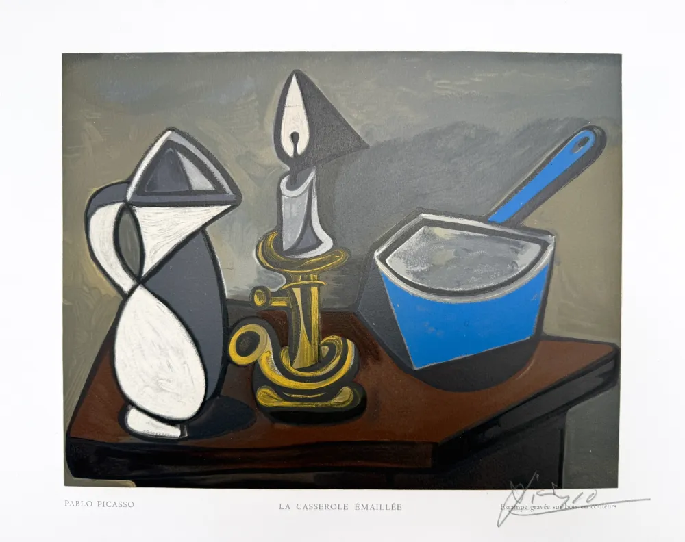 Woodcut Picasso - La Casserole Émaillée