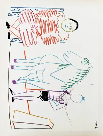 Lithograph Picasso - La Comédie Humaine