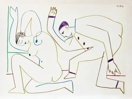 Lithograph Picasso - La Comédie Humaine