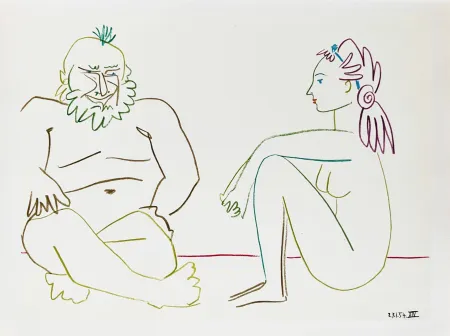 Lithograph Picasso - La Comédie Humaine