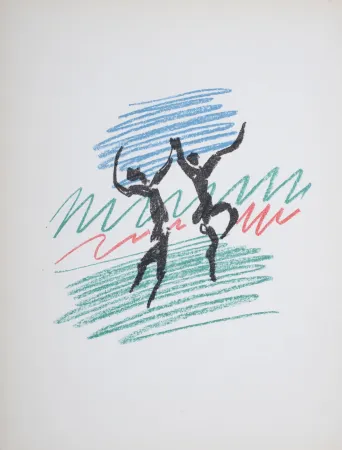 Lithograph Picasso - La Danse, 1956