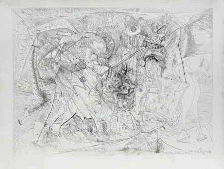 Engraving Picasso - La Grande Corrida