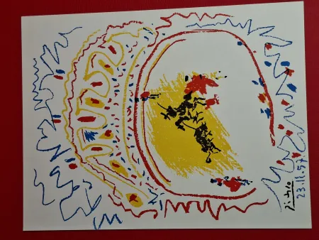 Lithograph Picasso - La Petite Corrida 1957