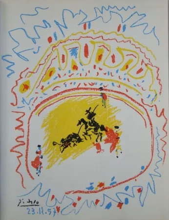 Lithograph Picasso - La petite Corrida