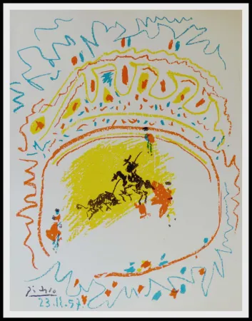 Lithograph Picasso - La Pique (Corrida) 