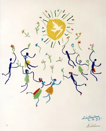 Lithograph Picasso - La ronde de la jeunesse