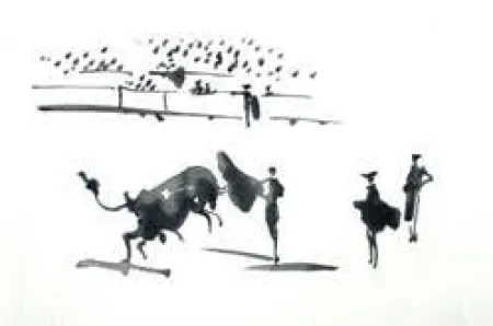Aquatint Picasso - La Tauromaquia portfolio 