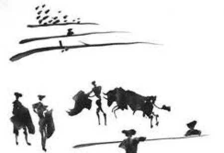 Aquatint Picasso - La Tauromaquia portfolio