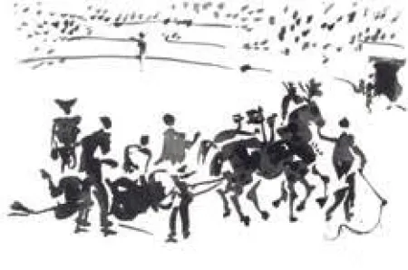 Aquatint Picasso - La Tauromaquia portfolio