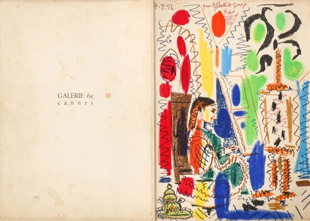 Lithograph Picasso - L'atelier de Cannes 1958