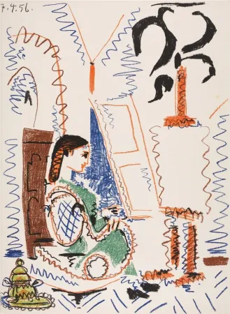 Lithograph Picasso - L'atelier de Cannes (The Cannes Studio)