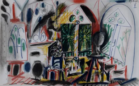 Lithograph Picasso - L'Atelier de La Californie #1, 1959