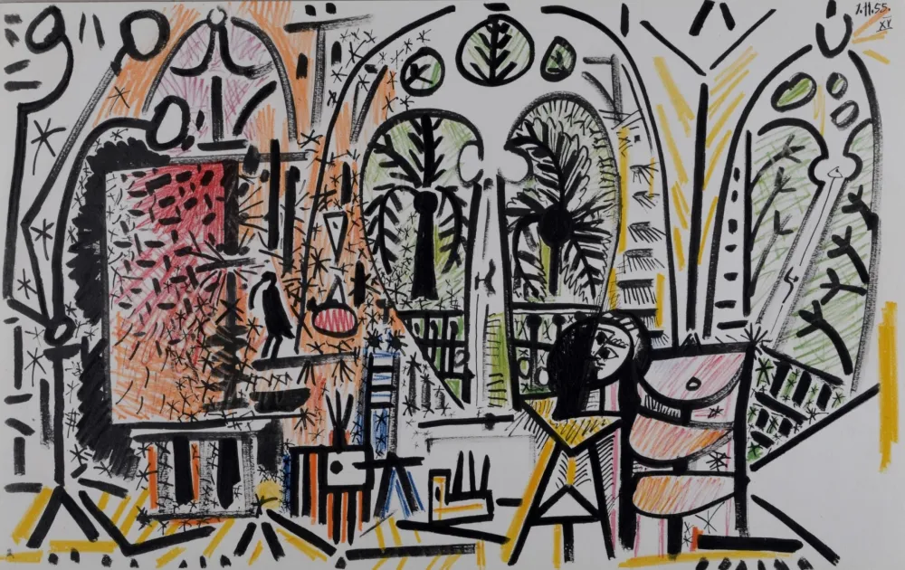 Lithograph Picasso - L'Atelier de La Californie #3, 1959