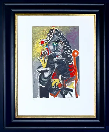 Lithograph Picasso - Le cavalier