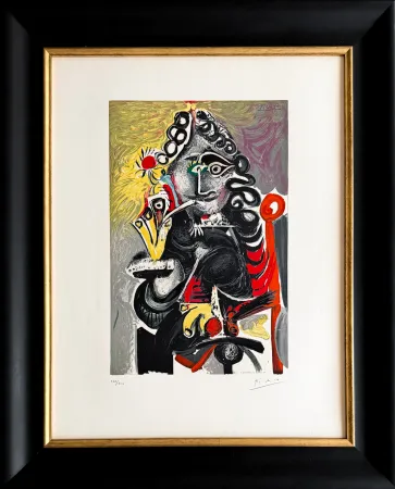 Lithograph Picasso - Le cavalier 