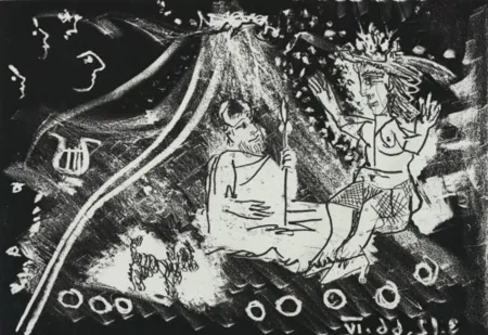 Etching And Aquatint Picasso - Le Cocu Magnifique