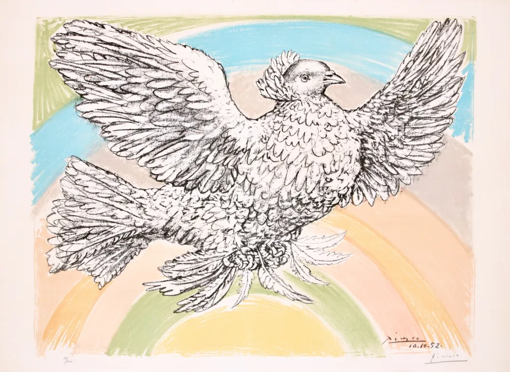 Lithograph Picasso - Le Colombe Volant