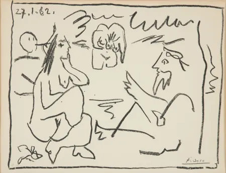 Lithograph Picasso - Le Déjeuner sur l’herbe (Les Déjeuners) Épreuves d’Artiste