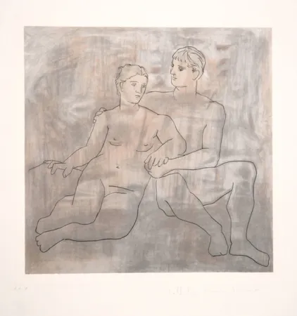 Lithograph Picasso - Le Entretien
