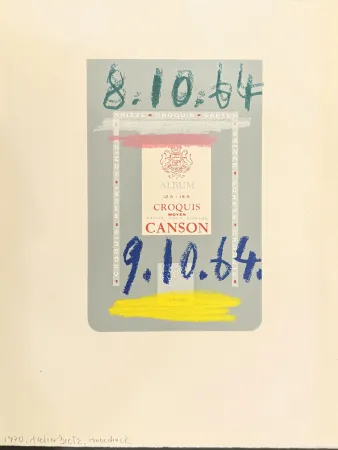 Lithograph Picasso - Le goût du bonheur. Trois carnets d`atelier. 1970.