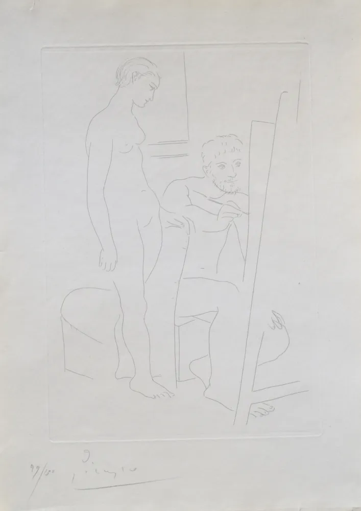 Etching Picasso - Le Modele Nu (B78)