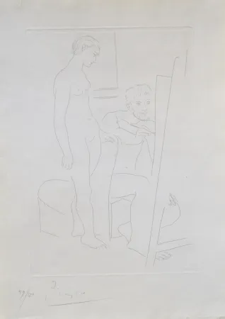 Etching Picasso - Le Modele Nu (B78)