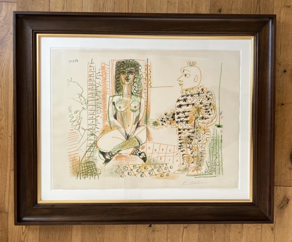 Lithograph Picasso - Le Peintre et son Modèle