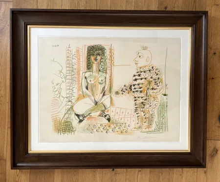 Lithograph Picasso - Le Peintre et son Modèle