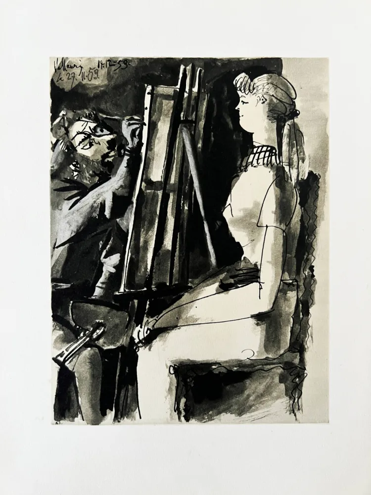 Lithograph Picasso - Le Peintre et son Modèle I