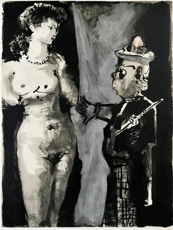 Lithograph Picasso - Le Peintre et son Modèle II