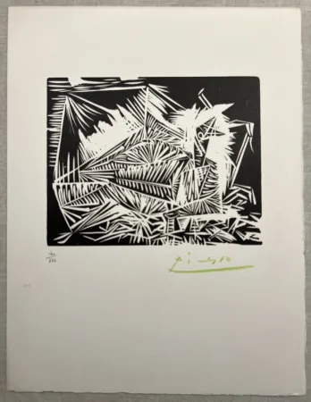 Illustrated Book Picasso - LE PIGEONNEAU. Linogravure pour 